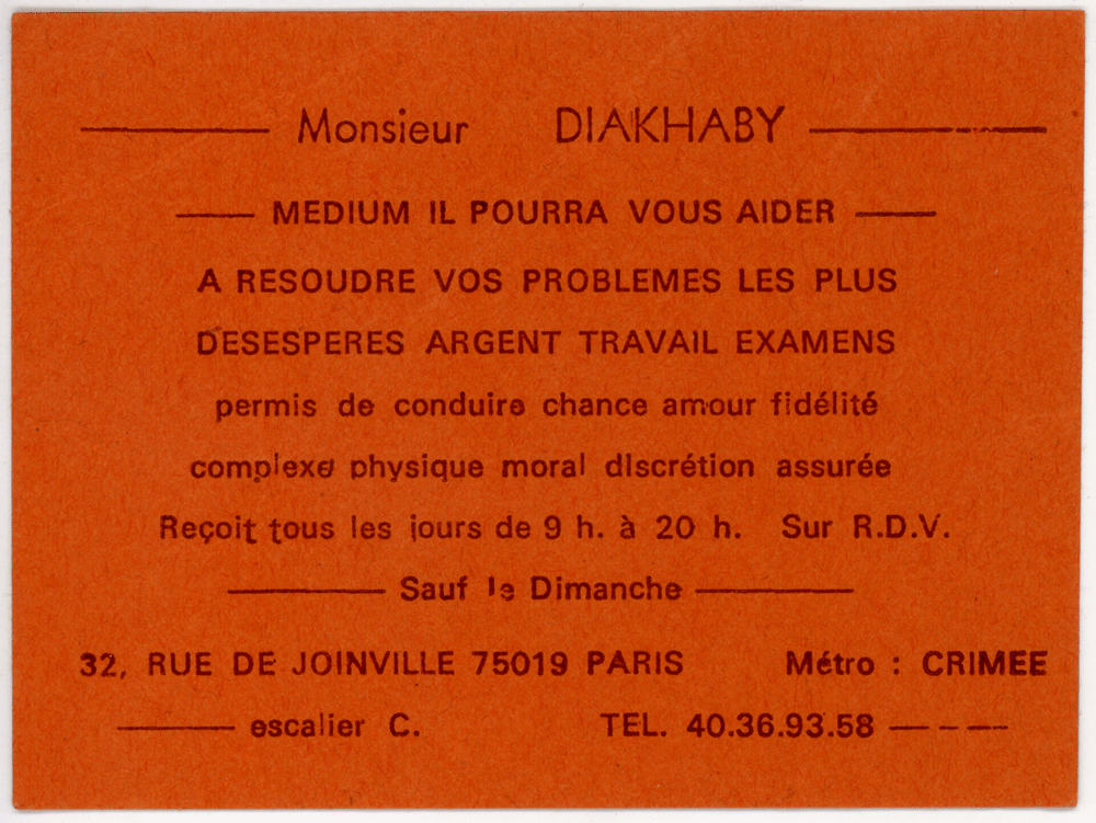 Monsieur DIAKHABY, Paris