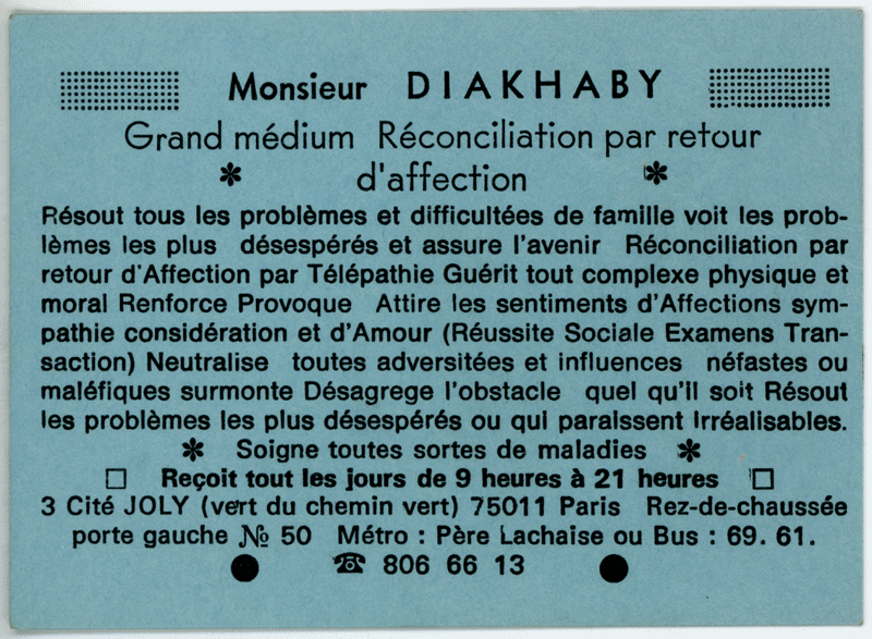 Monsieur DIAKHABY, Paris