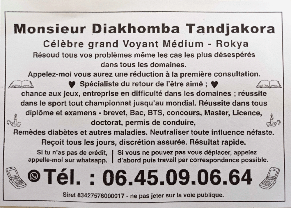 Cliquez pour voir la fiche détaillée de Diakhomba Tandjakora