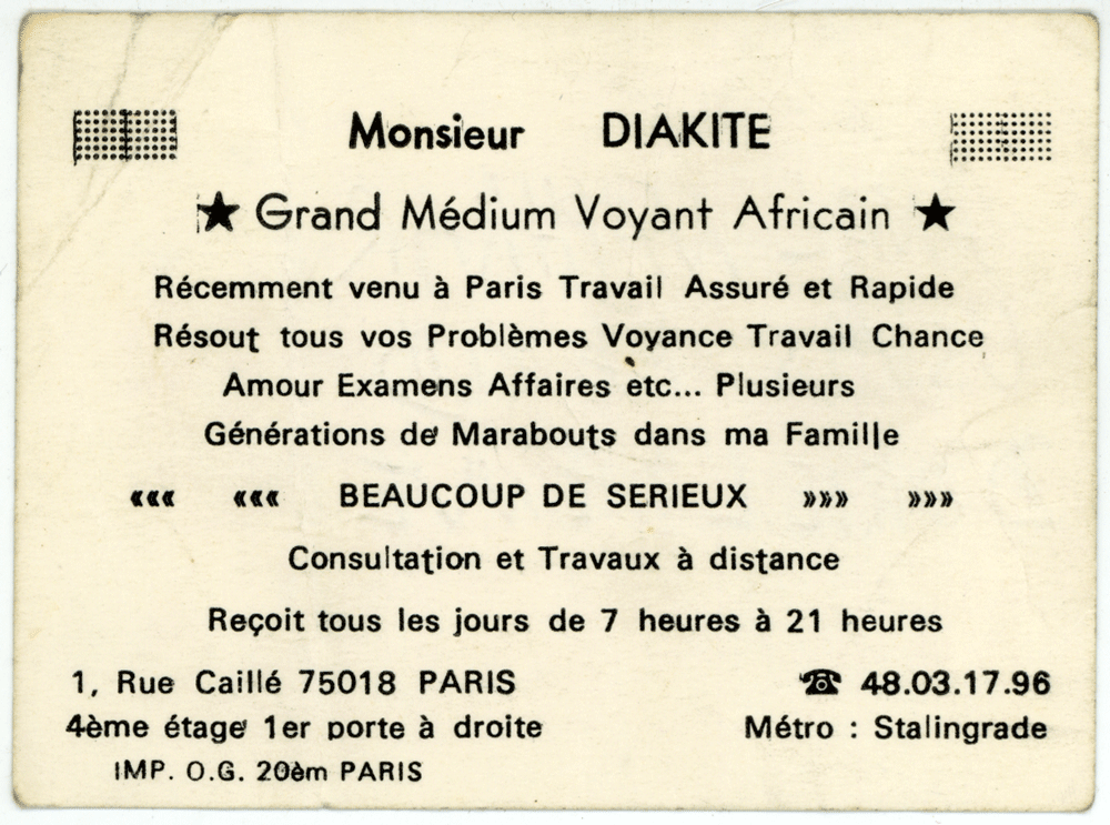Monsieur DIAKITE, Paris