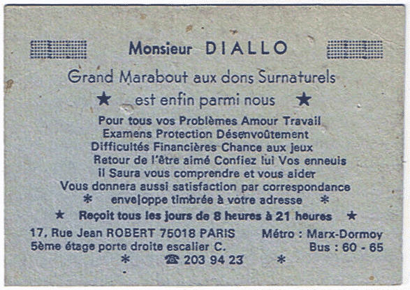 Monsieur DIALLO, Paris