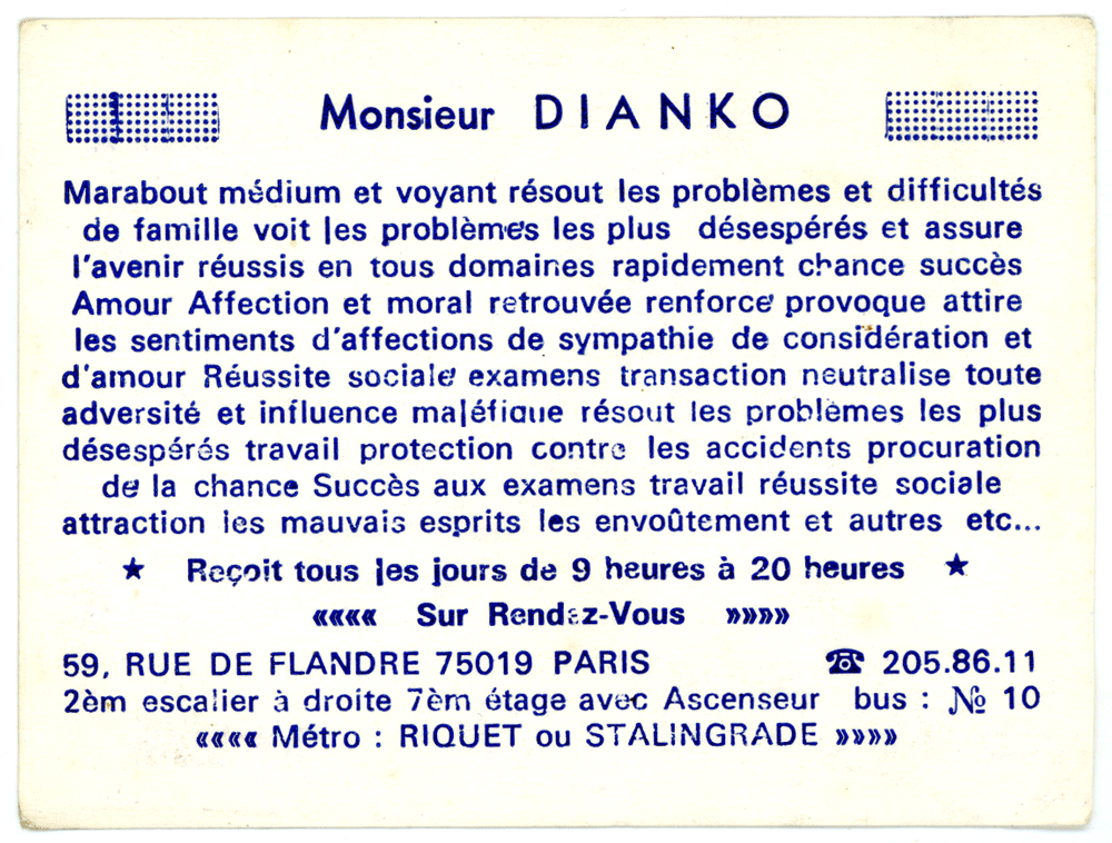 Cliquez pour voir la fiche détaillée de DIANKO