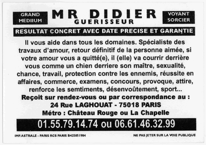 Monsieur DIDIER, Paris