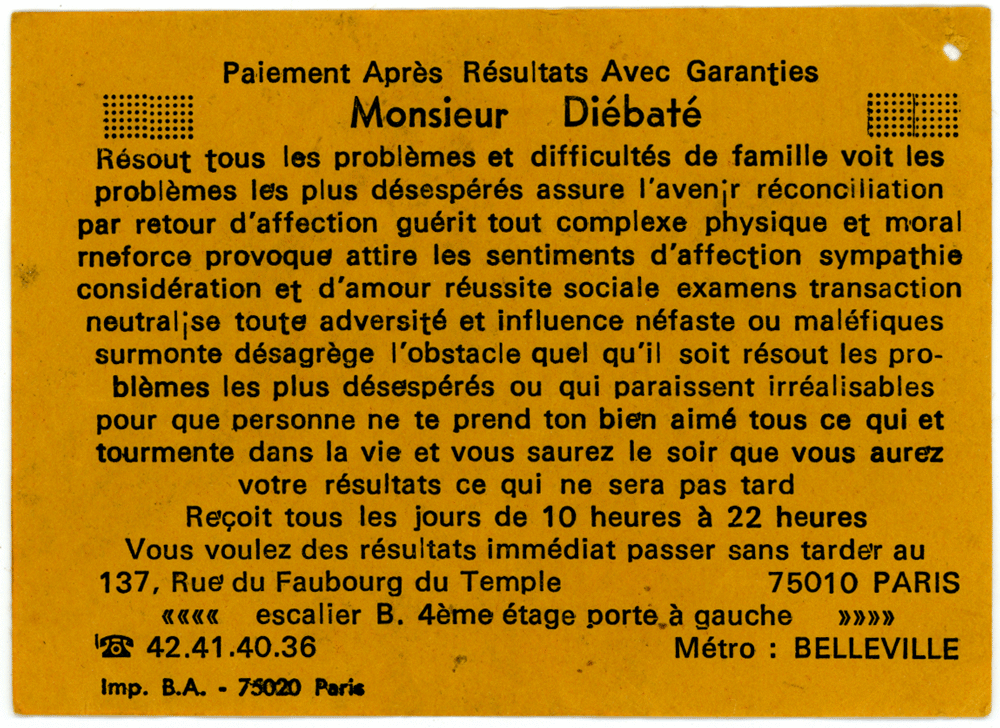 Cliquez pour voir la fiche détaillée de Diébaté