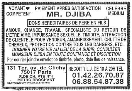Monsieur DJIBA, Paris