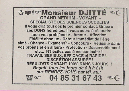 Monsieur DJITTÉ, Belgique
