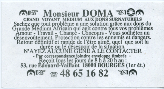 Monsieur DOMA, Bourges
