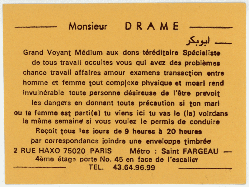 Monsieur DRAME, Paris