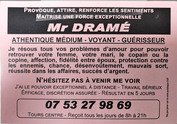 Monsieur DRAMÉ, Tours