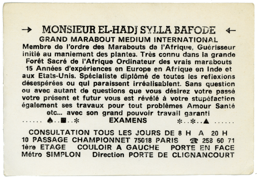 Monsieur EL-HADJ SYLLA BAFODE, Paris