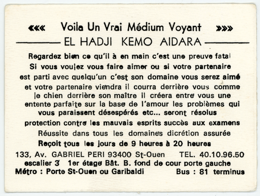 Monsieur EL HADJI KEMO AIDARA, Seine St Denis