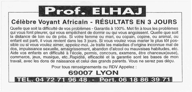 Professeur ELHAJ, Lyon