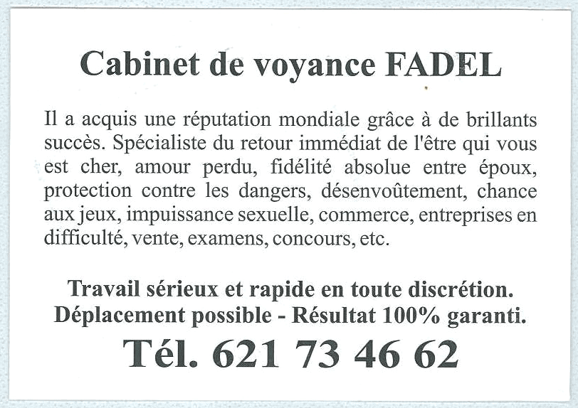 Cliquez pour voir la fiche détaillée de FADEL
