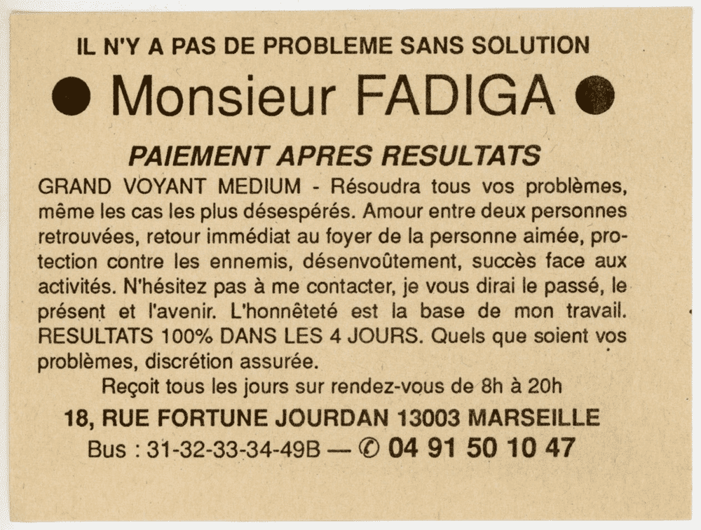 Monsieur FADIGA, Marseille