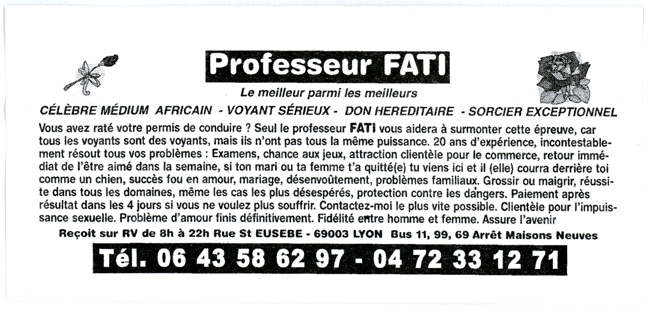 Professeur FATI, Lyon