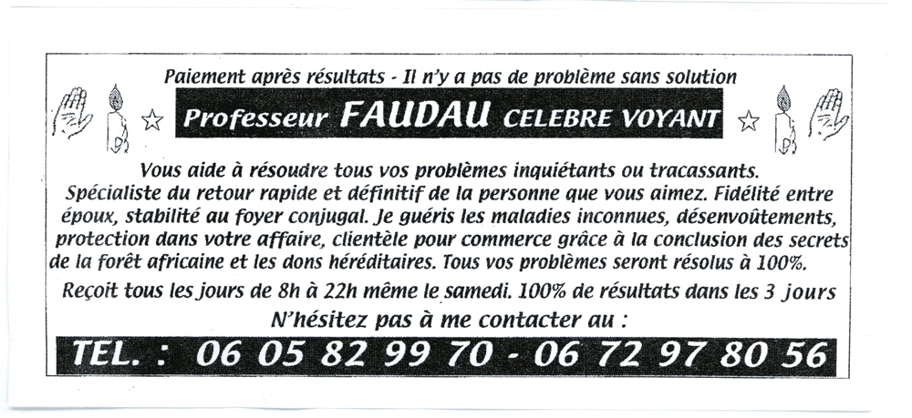 Cliquez pour voir la fiche détaillée de FAUDAU