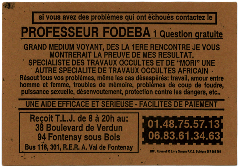 Professeur FODEBA, Val de Marne