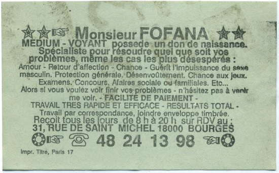 Maître FOFANA, Bourges