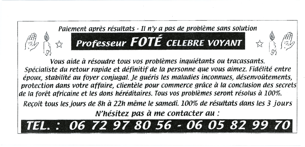 Professeur FOTÉ, Lyon