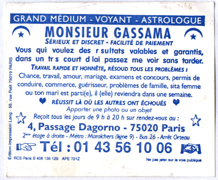 Cliquez pour voir la fiche détaillée de GASSAMA