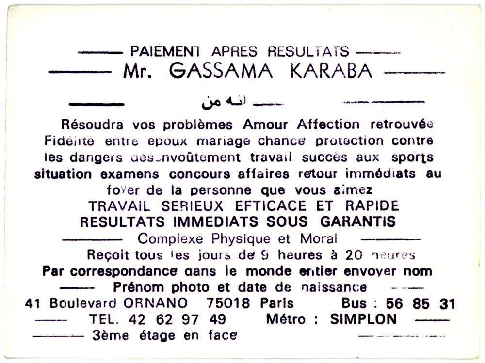 Monsieur GASSAMA KARABA, Paris