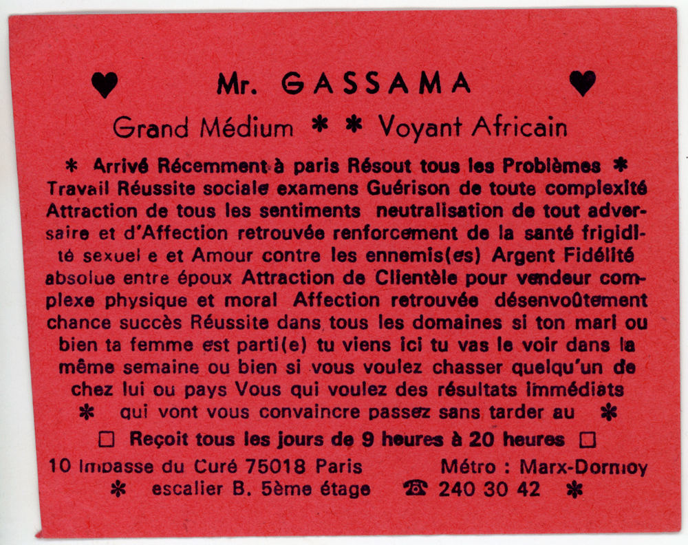 Monsieur GASSAMA, Paris