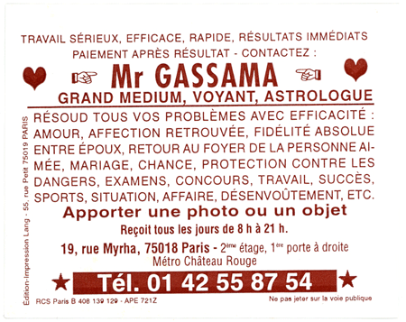 Cliquez pour voir la fiche détaillée de GASSAMA