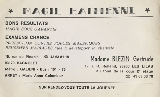 Madame Gertrude BLEZIN, Seine St Denis