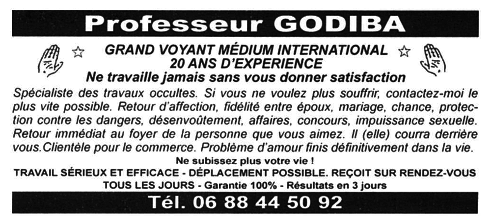 Cliquez pour voir la fiche détaillée de GODIBA