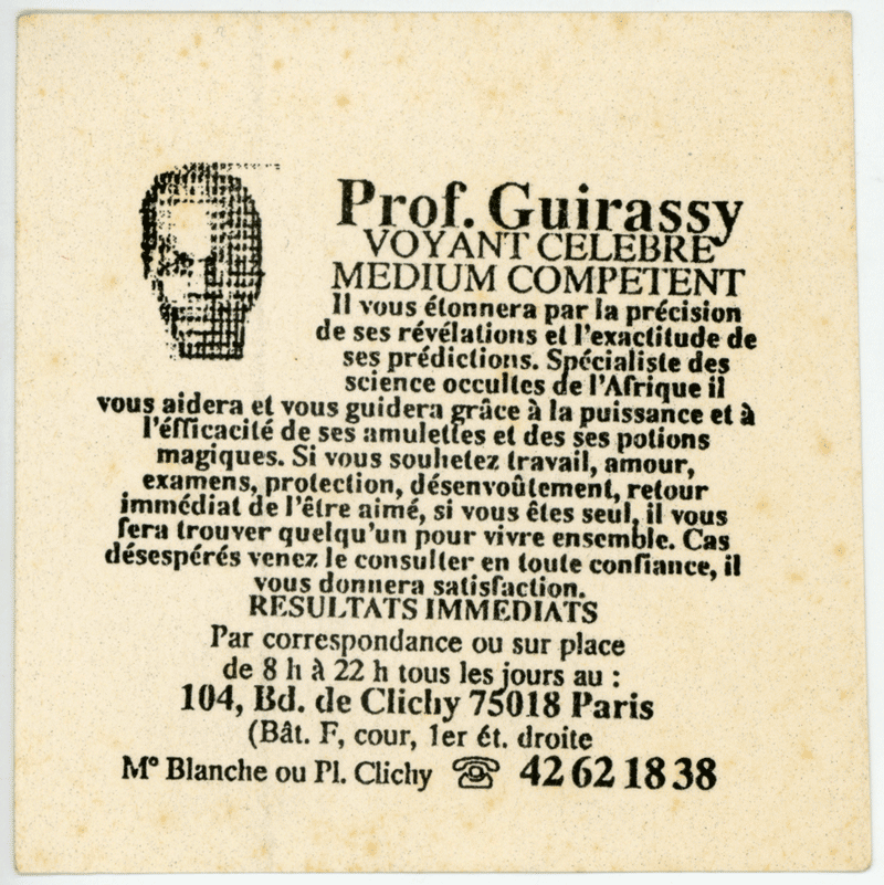 Professeur Guirassy, Paris