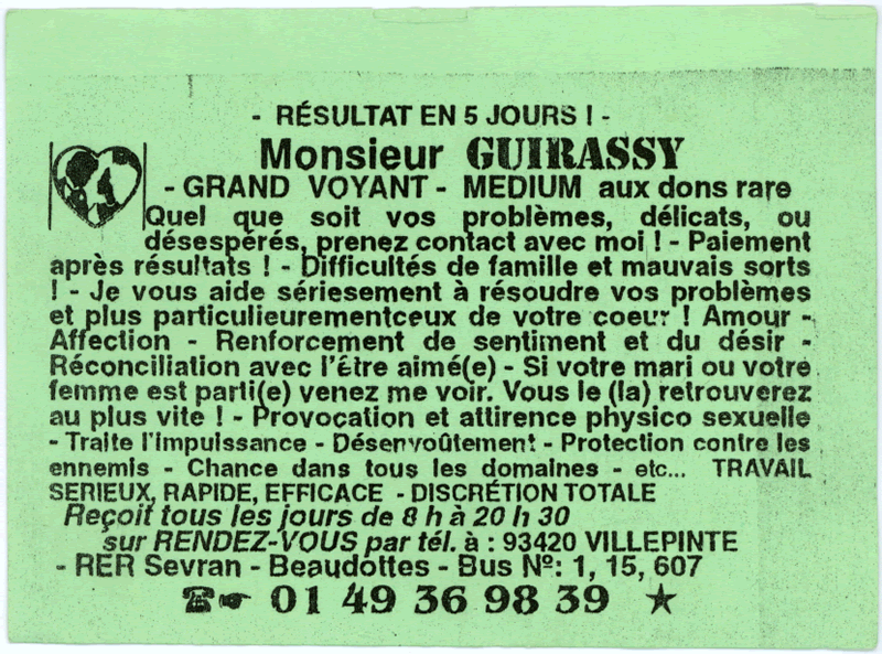 Monsieur GUIRASSY, Seine St Denis