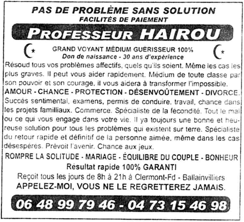 Professeur HAIROU, Clermont-Ferrand