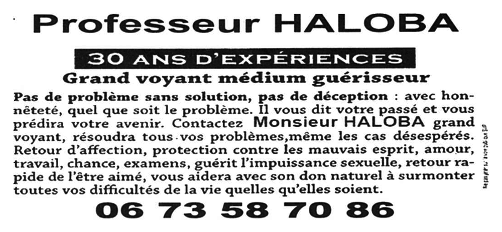 Professeur HALOBA, (indéterminé)