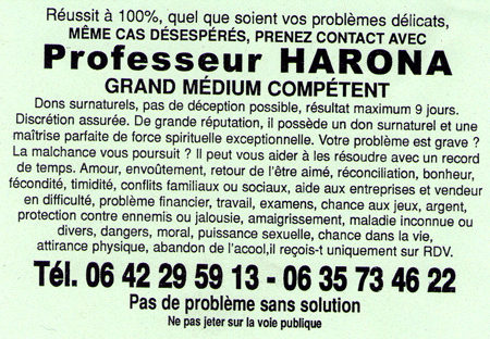 Professeur HARONA, Hérault, Montpellier