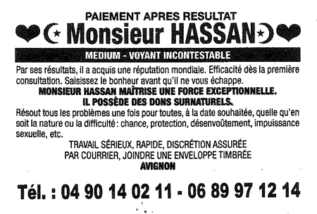Monsieur HASSAN, Avignon