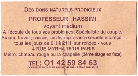 Professeur HASSIMI, Paris