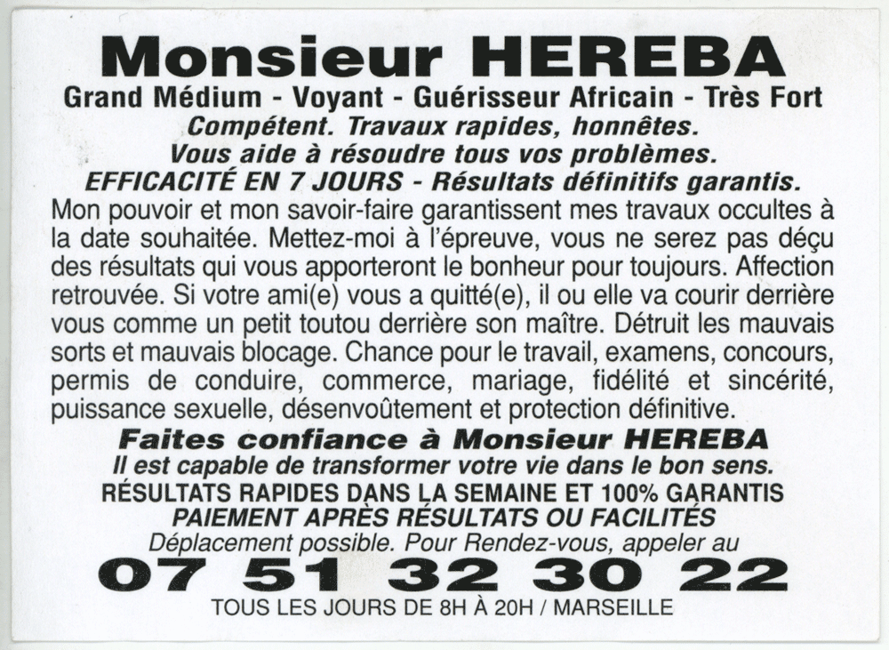 Monsieur HEREBA, Marseille