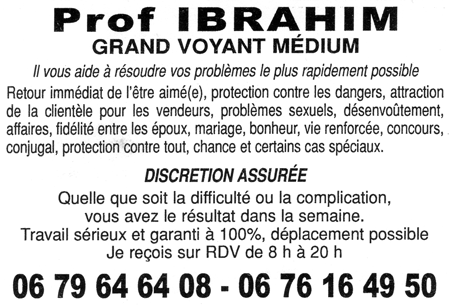 Professeur IBRAHIM, (indéterminé)