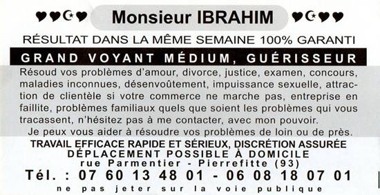 Monsieur IBRAHIM, Seine St Denis