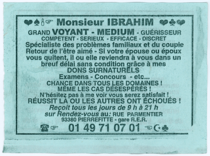 Monsieur IBRAHIM, Seine St Denis