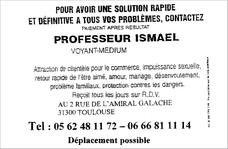 Professeur ISMAEL, Toulouse