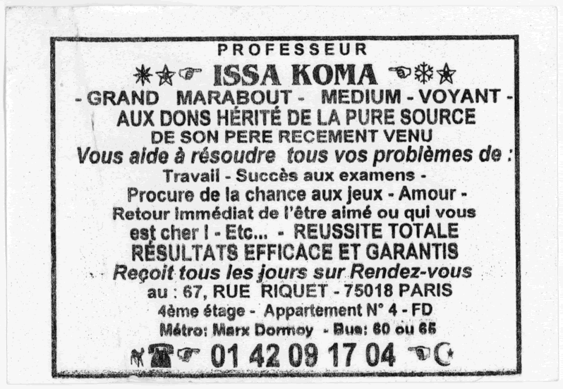 Professeur ISSA KOMA, Paris