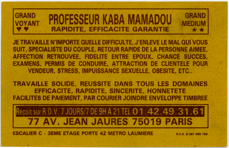 Professeur KABA MAMADOU, Paris