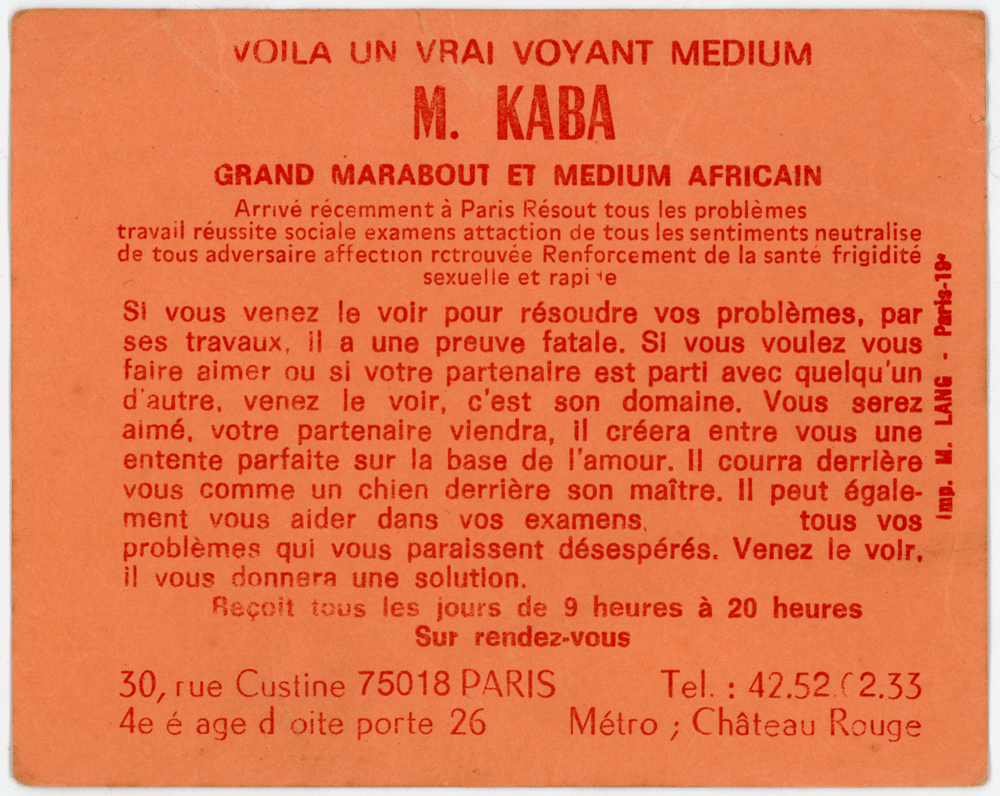 Monsieur KABA, Paris