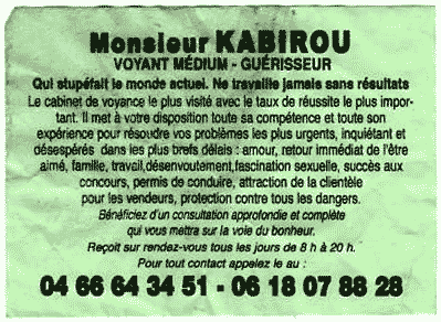 Monsieur KABIROU, Gard