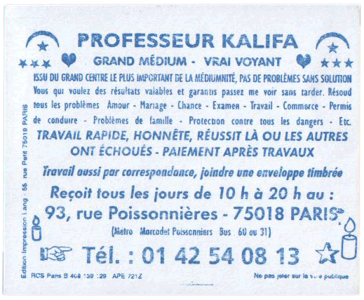 Professeur KALIFA, Paris