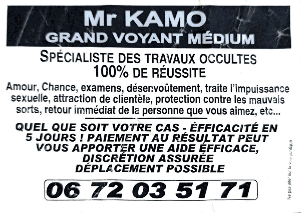 Monsieur KAMO, Tours