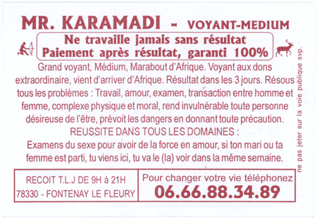 Monsieur KARAMADI, Yvelines