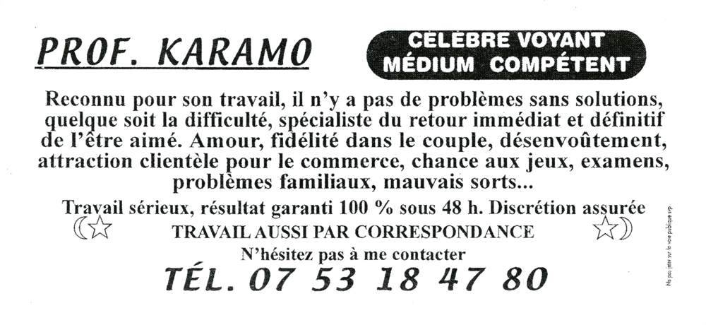Professeur KARAMO, (indéterminé)