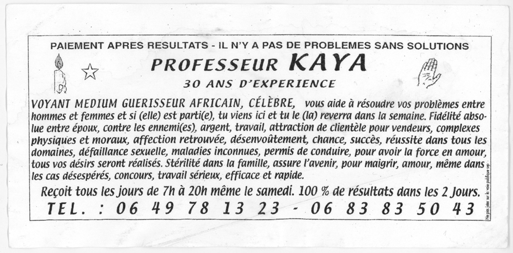 Professeur KAYA, (indéterminé)